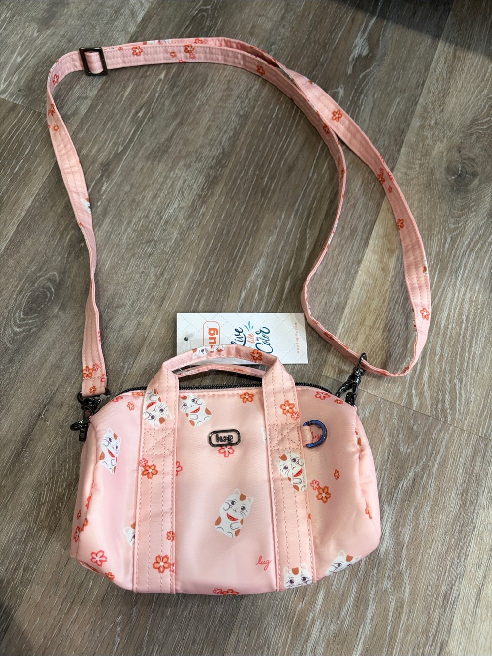 NWT LUG RALLYCAR LUCKY CAT sakura blossom